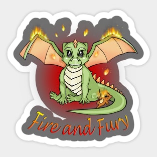 Fire and Fury Sticker